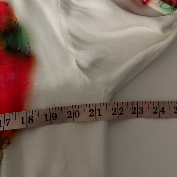 Casella Meyer Men's Long Sleeve White Shirt Red Design Size XL - Picture 7 of 10